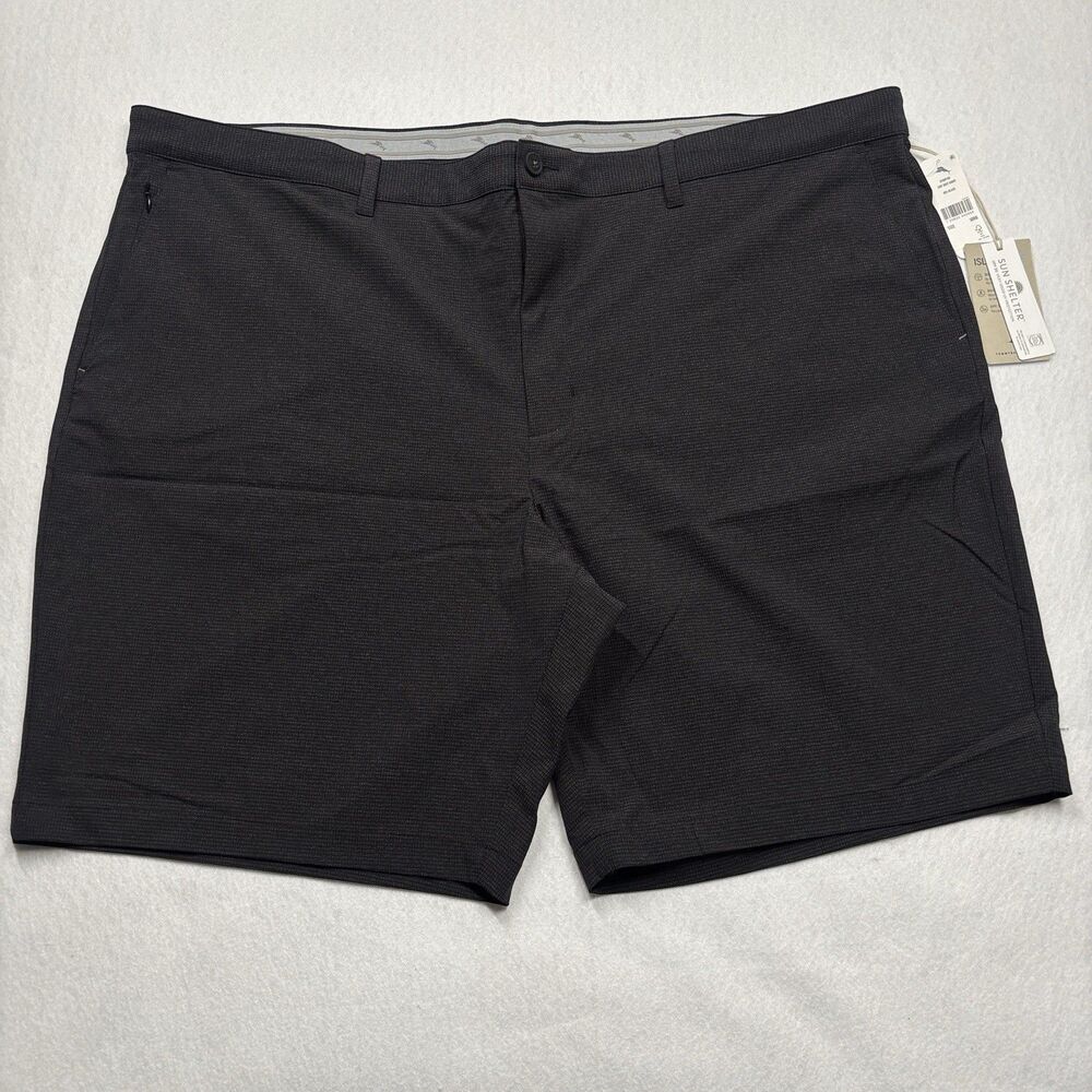 NWT Tommy Bahama Chip Shot Black Golf Shorts Size 50 MSRP $118